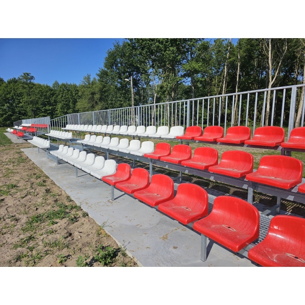 Tribuna stacionární s plastovými sedačkami, TZ300 PW