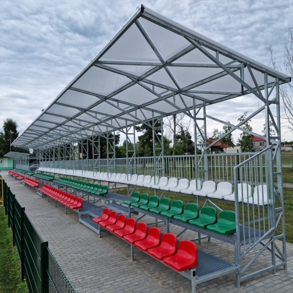 Trybuna stała zadaszona TDF - do użytku na boiskach zewnętrznych