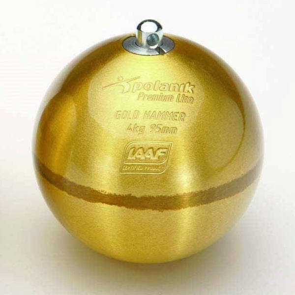 Gold Hammer athletic hammer, 4 kg brass IAAF Gold Hammer athletic hammer, 4 kg brass IAAF