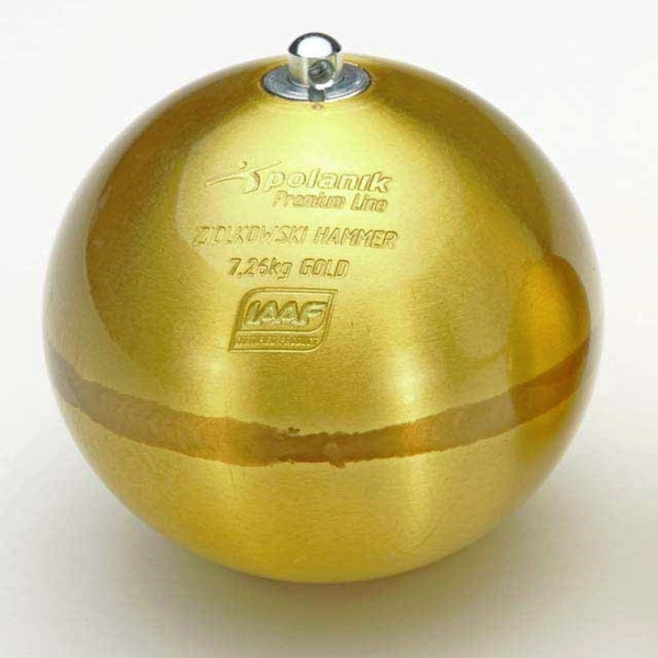 Ziolkowski Hammer Gold, 7.26 kg IAAF brass Ziolkowski Hammer Gold, 7.26 kg IAAF brass