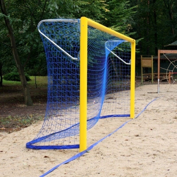 Paplūdimio futbolo vartai 5,5 x 2,2 m, aliuminis, ovalus profilis 120/100