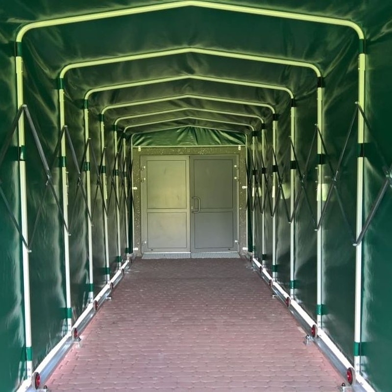 Teleskopowy tunel na stadion piłkarski