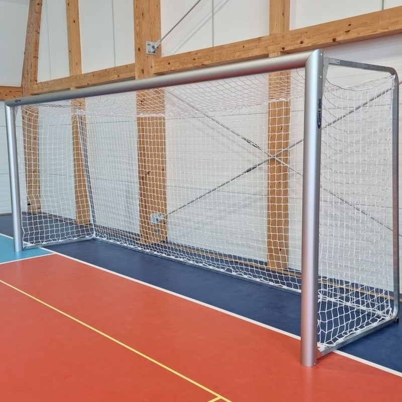 Futbolo vartai 5 x 2 m, aliuminiai, nešiojami