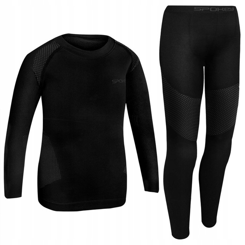 Spokey children's thermal underwear, 928783, size 122/128, black/grey color