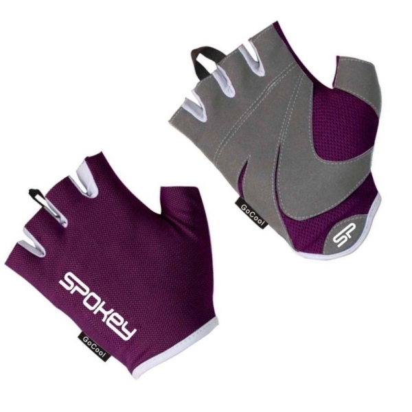 Spokey fitness gloves, Lady Fit, 928971, size M, color purple-gray Spokey fitness gloves, Lady Fit, 928971, size M, color purple-gray