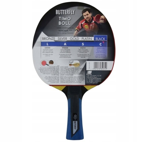Butterfly table tennis racket Timo Boll Black Butterfly table tennis racket Timo Boll Black
