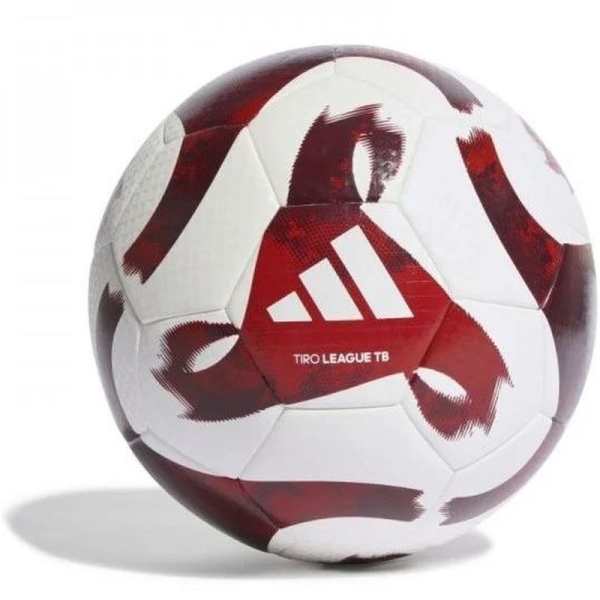 Adidas Tiro League TB soccer ball, size 5, color white and maroon Adidas Tiro League TB soccer ball, size 5, color white and maroon