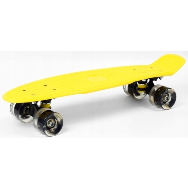 SMJ Fiszka Skateboard, Yellow sport BS-2206PL LED. SMJ Fiszka Skateboard, Yellow sport BS-2206PL LED.