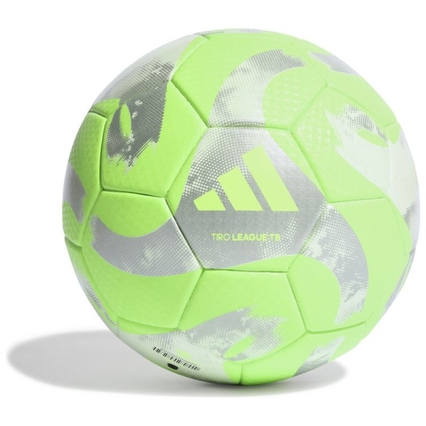 Adidas Tiro League TB soccer ball, size 5, green and silver color Adidas Tiro League TB soccer ball, size 5, green and silver color