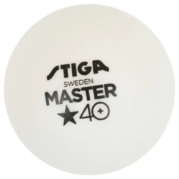 Stiga Master table tennis ball white color Stiga Master table tennis ball white color