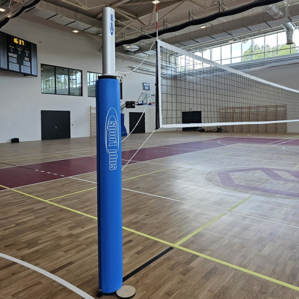 Volleyball post covers with a profile of 120x100 mm
