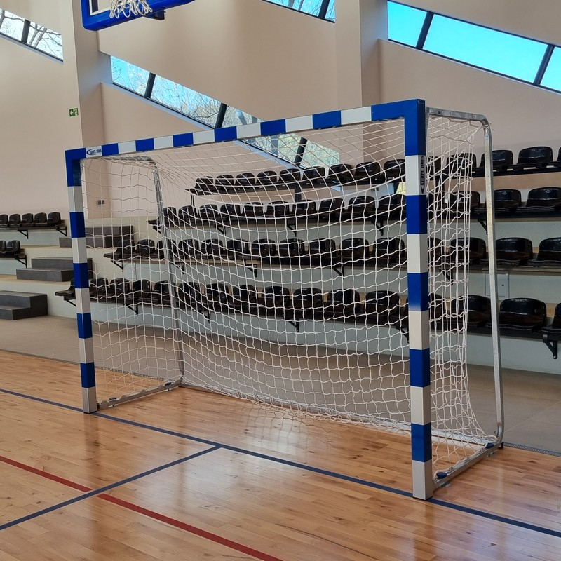 Futbolo vartai 5 x 2 m, aliuminiai, nešiojami