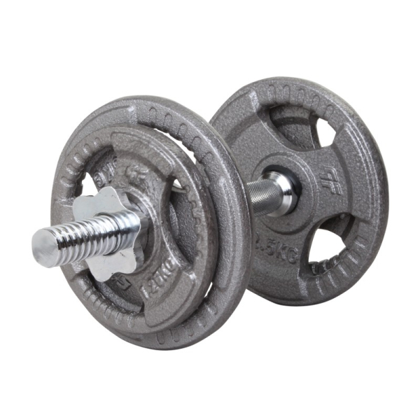 Beltor PF Line Iron Dumbbell - Cast Iiron Dumbbell gray-hammertone 10kg / 28mm Beltor PF Line Iron Dumbbell - Cast Iiron Dumbbell gray-hammertone 10kg / 28mm