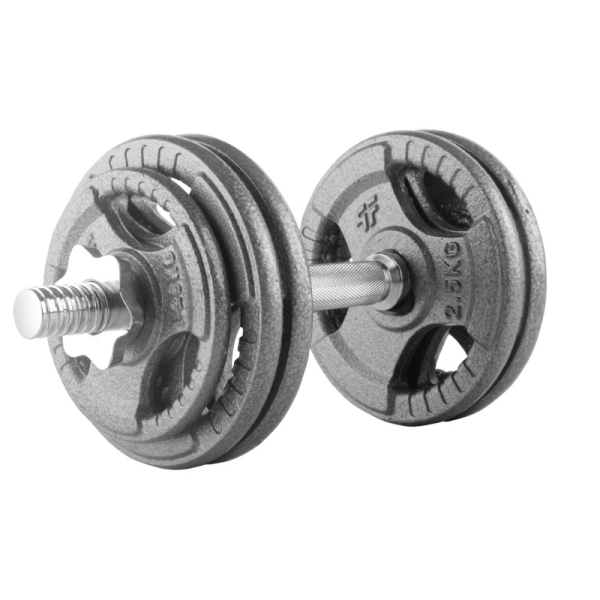 Beltor PF Line Hantla żeliwna - Cast Iiron Dumbbell szara-hammertone 10kg / 28mm Beltor PF Line Hantla żeliwna - Cast Iiron Dumbbell szara-hammertone 10kg / 28mm