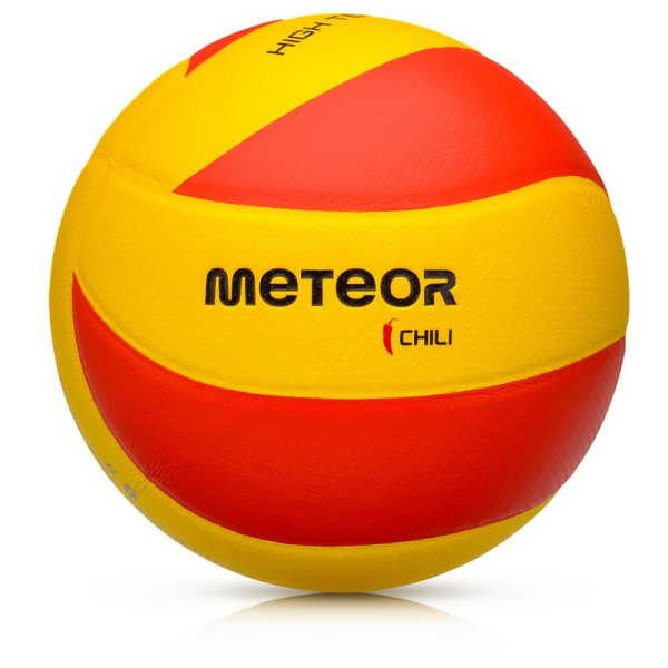 Meteor Chili volleyball, size 5, red and yellow color Meteor Chili volleyball, size 5, red and yellow color