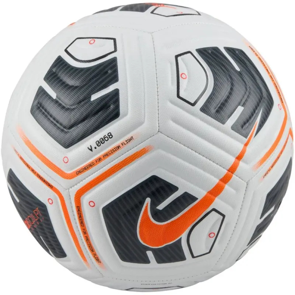 Nike Academy Team soccer ball, size 4, white, black and orange color Nike Academy Team soccer ball, size 4, white, black and orange color