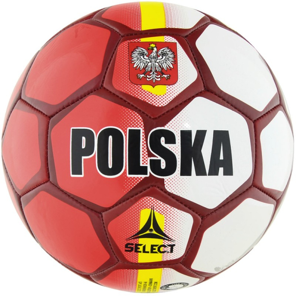 Select Poland soccer, size 5, red and white color Select Poland soccer, size 5, red and white color