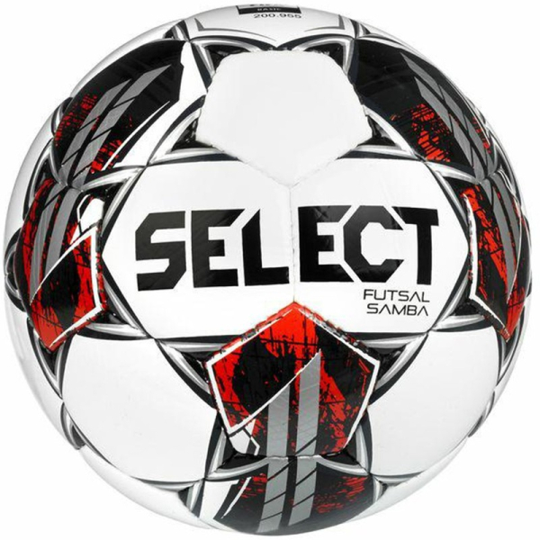Select Futsal Samba FIFA Basic v22 soccer, size 4, color white-silver-red-black Select Futsal Samba FIFA Basic v22 soccer, size 4, color white-silver-red-black