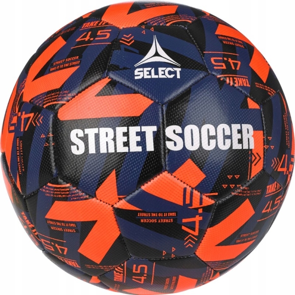 Select Street Soccer ball, size 4.5, orange-black-green color Select Street Soccer ball, size 4.5, orange-black-green color
