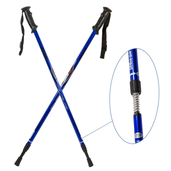 Enero Classic trekking poles, blue color Enero Classic trekking poles, blue color