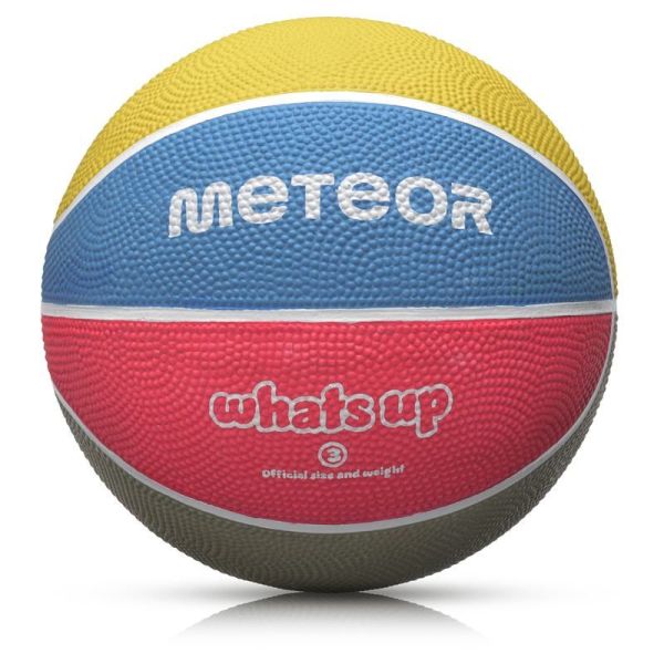 Meteor Whats Up basketball, size 3, color purple-pink-green-maroon Meteor Whats Up basketball, size 3, color purple-pink-green-maroon