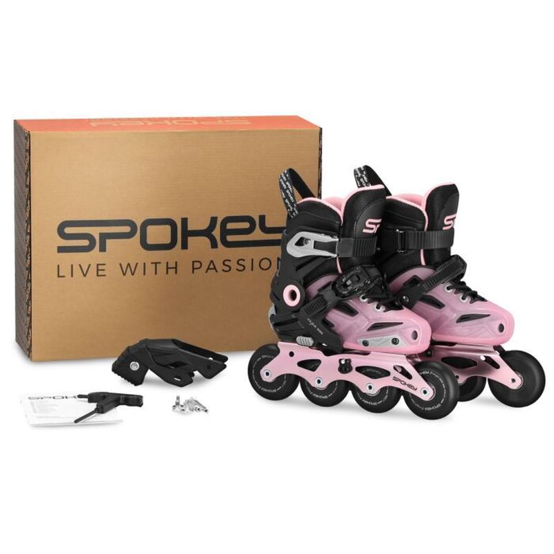 Spokey inline skates, Freespo Junior 944626, color pink