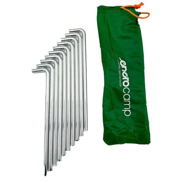 Enero Camp tent pins, 20cm x 3cm-10pcs. Enero Camp tent pins, 20cm x 3cm-10pcs.